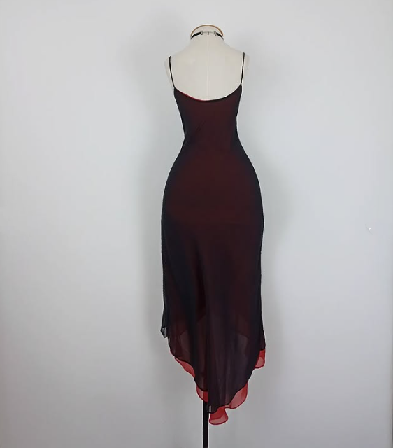 Robe de soirée élégante en mousseline de soie, robe de soirée ...