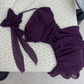 Robe de soirée longue en mousseline de soie à volants, élégante et florale, violette, nv3561