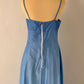 Robe de soirée longue en tulle, élégante et élégante, avec broderies et perles, bretelles spaghetti, bleu marine, nv3979