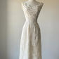 Robe de soirée longue en dentelle, élégante et élégante, blanche ivoire, avec perles exquises, nv3635