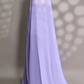 Lila Mode Elegant Exquisite Perlen Spaghettiträger A-Linie Langes Tüll Formales Ballkleid Abendkleid Partykleid nv3686