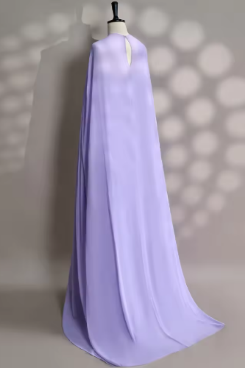Lila Mode Elegant Exquisite Perlen Spaghettiträger A-Linie Langes Tüll Formales Ballkleid Abendkleid Partykleid nv3686