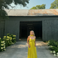 Gelbgrünes, schlichtes, elegantes Tube-Top mit schulterfreiem, langem Chiffon-Ballkleid, Partykleid, Abendkleid mit Schal, NV2420