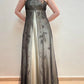 Braun Elegante Mode Exquisite Spaghetti Strap Lange Tüll Ballkleid Abendkleid Partykleid Ballkleid nv3978