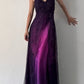 Robe de soirée longue en tulle violet, élégante et à la mode, avec bretelles exquises, robe de bal, robe de soirée, robe de bal, nv3977