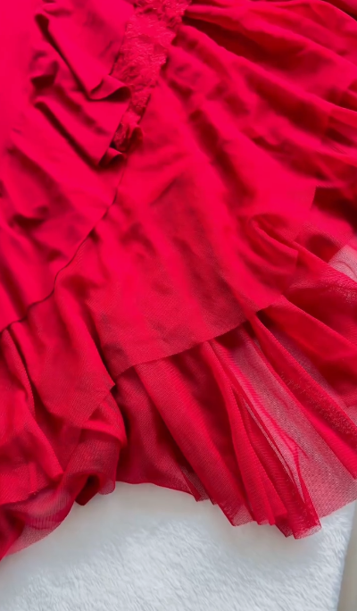 Rot Elegant Schöne Charmante Lange Chiffon Exquisite Perlen Ballkleid Abendkleid Partykleid Ballkleid nv3994