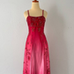 Robe de soirée longue en satin, dégradé rouge cerise, style rétro, avec perles exquises, robe de bal, robe de soirée, robe de bal, nv4585