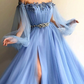 Blue/Green New Fashion Evening Dress Prom Gown nv75