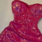 Robe de cocktail courte et scintillante rose tendance nv4792