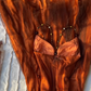 Robe de soirée longue en mousseline de soie orange avec perles exquises, robe de bal nv5399