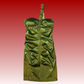 Robe de soirée courte en satin vert à une épaule, tenue de fête d'anniversaire, NV5400