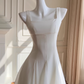 NiceVestidos - Robe courte de soirée, robe blanche longue à taille simple, nouveau style estival, bretelles sexy, grande taille, robe amincissante nv5546