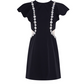 NiceVestidos-Kurzes Heimkehrkleid, schlichtes schwarzes Nischenlicht, Luxus-Abendkleid, Jahrestreffen, schwarzes Kleid, zierliches Bankettkleid, weiblich, nv5548