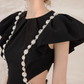 NiceVestidos-Kurzes Heimkehrkleid, schlichtes schwarzes Nischenlicht, Luxus-Abendkleid, Jahrestreffen, schwarzes Kleid, zierliches Bankettkleid, weiblich, nv5548