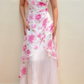 NiceVestidos--Pink Exquisite Floral Long Chiffon Prom Dress Homecoming Dress Fairy Dress Nv5584