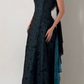 NiceVestidos - Dunkelgrünes Vintage-Ballkleid mit exquisitem Blumenmuster und langem Chiffon, Heimkehrkleid, Feenkleid, Nv5587