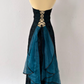 NiceVestidos - Dunkelgrünes Vintage-Ballkleid mit exquisitem Blumenmuster und langem Chiffon, Heimkehrkleid, Feenkleid, Nv5587