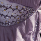 NiceVestidos - Robe de cérémonie longue en mousseline brodée, col licou, motif étoile lavande, perles cloutées, volants, NV5812
