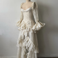 NiceVestidos – Langes, exquisites Ballkleid aus Spitze mit langen Ärmeln NV6031