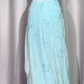 NiceVestidos – Vintage-Abendkleid, exquisit blau, elegant und mit Perlen besetzt. NV5983