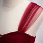 Red off-the-shoulder sweetheart lace tulle beaded lace-up appliques floor-length ball gown evening dress nv1903