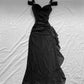 Red Gradient Shiny Elegant A-Line Long Chiffon prom dresses Evening Dress nv3407