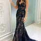 Sweetheart Lace Appliques Mermaid Prom Dress nv1379