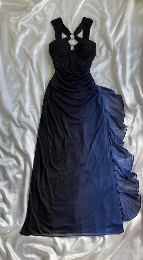 Robes de bal longues bleu marine, nouvelles robes de soirée nv1374