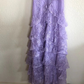 Lila Spitze Langes Ballkleid Abendkleid Partykleid nv1299