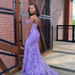 Robe corset longue ajustée sans bretelles avec décolleté en cœur et fleurs 3D nv1276