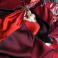 Rotes, bezauberndes, langes Satin-Ballkleid mit Blumenmuster, Abendkleid, Partykleid, nv5137