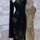 Black Floral Long Chiffon Prom Dress Evening Dress Party Dress nv5131