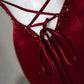Robe de soirée sirène bordeaux sexy et exquise, bretelles spaghetti, longueur au sol, en satin, dos nu, robe de bal, robe de soirée nv3601