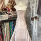 NiceVestidos – Rosa Satin, schlichtes Retro-Mode-Meerjungfrauenkleid, schulterfrei, kurzes Geburtstagskleid, Cocktailkleid, Heimkehrkleid, NV5699