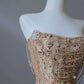 Robe de soirée longue en tulle perlé, magnifique et brillante, style sirène, épaules dénudées, paillettes, robe de bal, robe de bal nv3854
