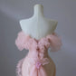 Robe de soirée sirène longue rose, magnifique, brillante, élégante, à la mode, épaules dénudées, paillettes, slim, robe de bal, nv3792