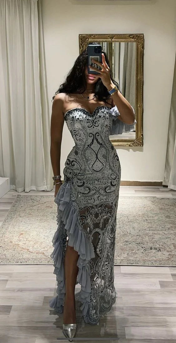 Wunderschönes, atemberaubendes, figurbetontes Abendkleid mit herzförmigem Ausschnitt, Ballkleid, Partykleid, NV2228