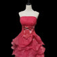 Robe de soirée courte en satin et tulle, tenue de bal, de bal, de soirée, de bal, rose, à la mode, nv3914