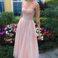 Rosa knielange Ballkleider mit Spaghettiträgern und Pailletten, rosa Homecoming-Kleider mit glänzenden Pailletten, rosa Abendkleider nv1513