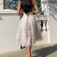 Weißes kurzes Homecoming-Kleid mit herzförmigem Ausschnitt und schulterfreiem Cocktailkleid nv1746