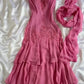 Pink Exquisite Beading Long Chiffon Ball Gown Evening Gown Party Dress nv4348