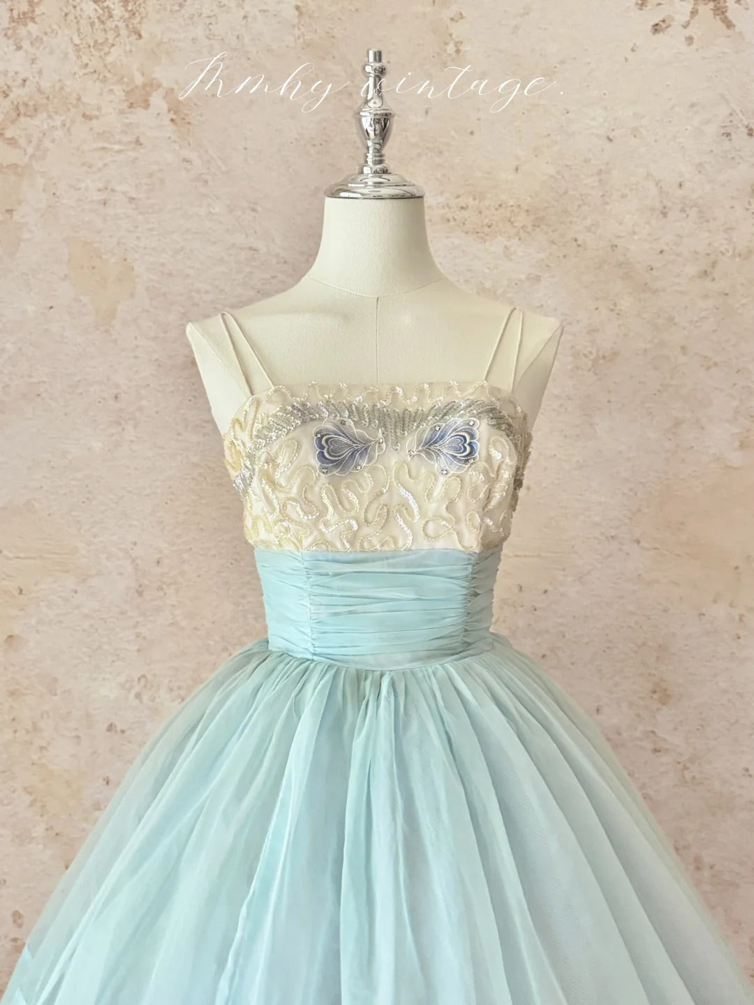 Robe de soirée courte en tulle bleu, délicate et perlée, en dentelle exquise, robe de bal, robe de soirée, robe de fête d'anniversaire/de mariage, nv4102