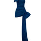Lila Vintage Chiffon Perlen Bodycon Elegantes rückenfreies Schlitz Ballkleid Abendkleid Partykleid nv4263
