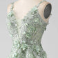 Robe de bal longue en forme de A avec corset appliqué Sage nv1595