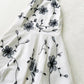 Robe de soirée longue en mousseline de soie, style vintage, exquise, à bretelles spaghetti, motif floral, robe de bal, robe de soirée, nv3589