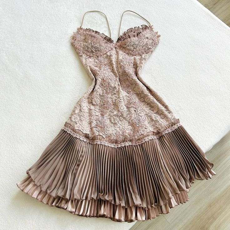 Robe de soirée courte en dentelle marron à bretelles spaghetti, tenue de bal, de soirée, de soirée, nv3506