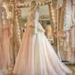 NiceVestidos--Vintage Lace Long-Sleeve Dreamy Tulle Gown  NV5895