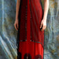 NiceVestidos - Robe de soirée longue élégante rétro ornée de perles, couleur bordeaux NV5886