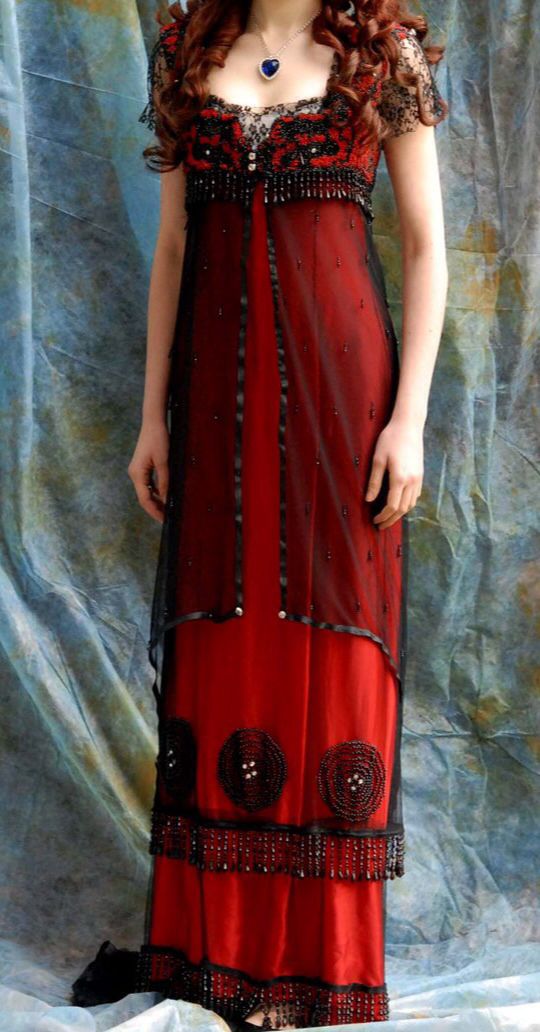 NiceVestidos - Robe de soirée longue élégante rétro ornée de perles, couleur bordeaux NV5886