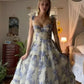 Wunderschönes, florales Chiffon-elegantes langes Ballkleid, Abendkleid, Partykleid, NV37